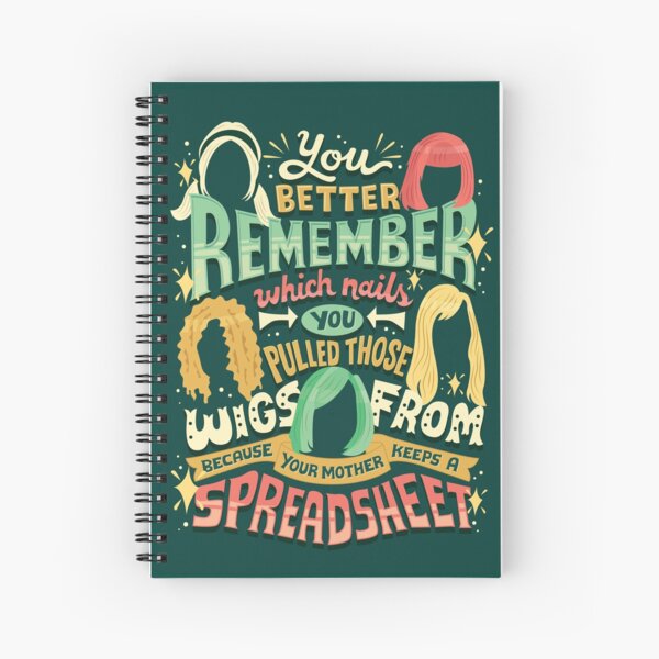 Your mother keeps a spreadsheet Spiral Notebook