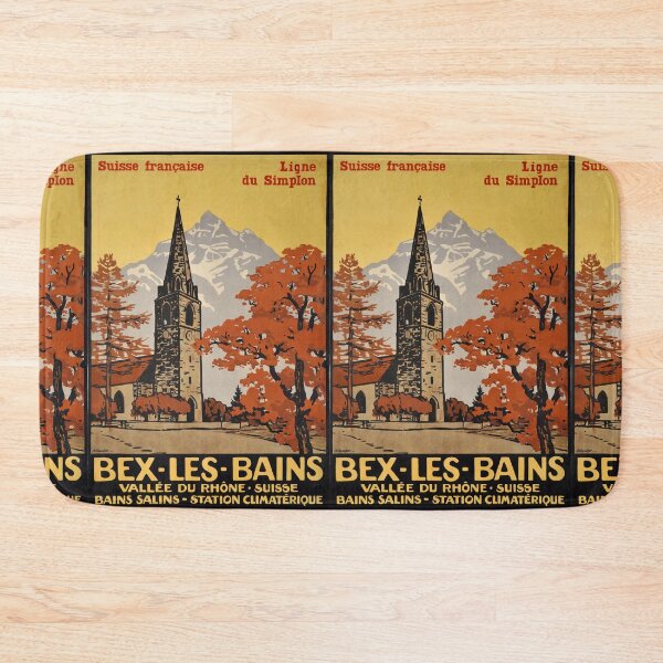 Item preview, Bex Les Bains vintage travel poster designed and sold by stickart-marek.