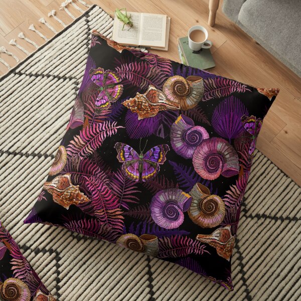 Embroidery. Prehistoric pattern Floor Pillow