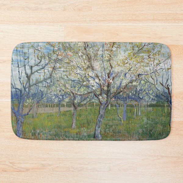 Item preview, Vincent Van Gogh - Orchard with Blossoming Apricot Trees designed and sold by vakashop.