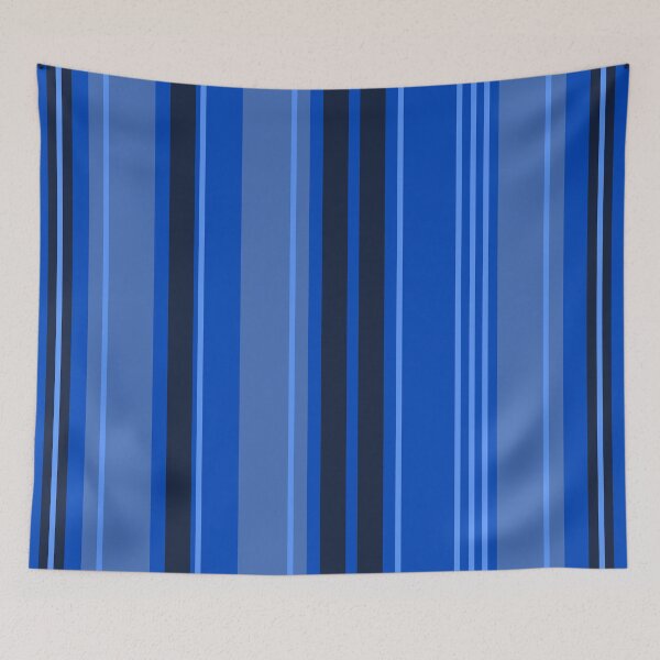Item preview, Blue Stripes, Shades of Blue Color Blocking by Courtney Hatcher designed and sold by cghatcherart.