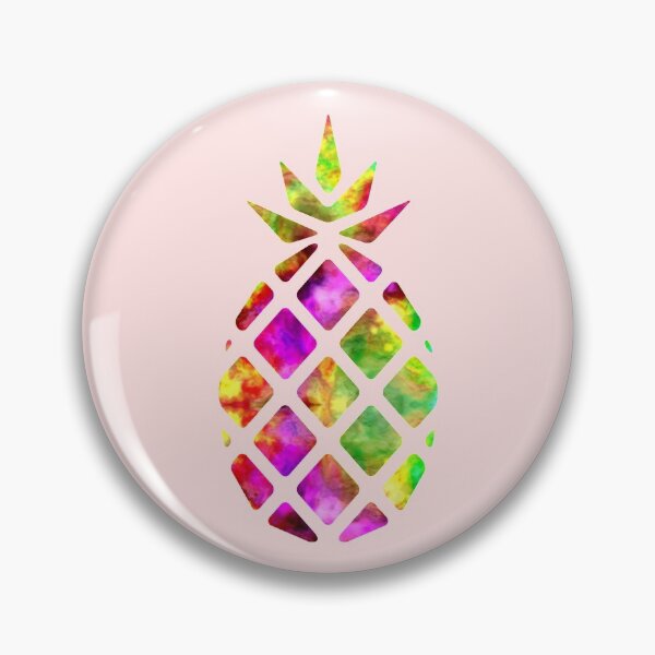 Item preview, Watercolor Geometric Tropical Colorful Pineapple  designed and sold by MysticMagpie.