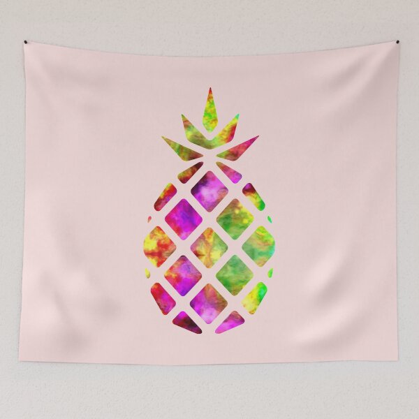 Item preview, Watercolor Geometric Tropical Colorful Pineapple  designed and sold by MysticMagpie.