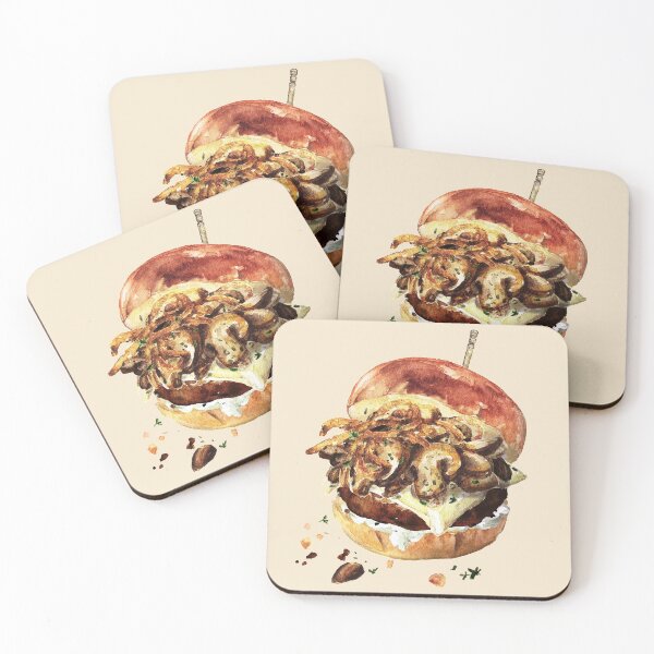 Item preview, Mushroom Beef Burger designed and sold by Alicia Chee.
