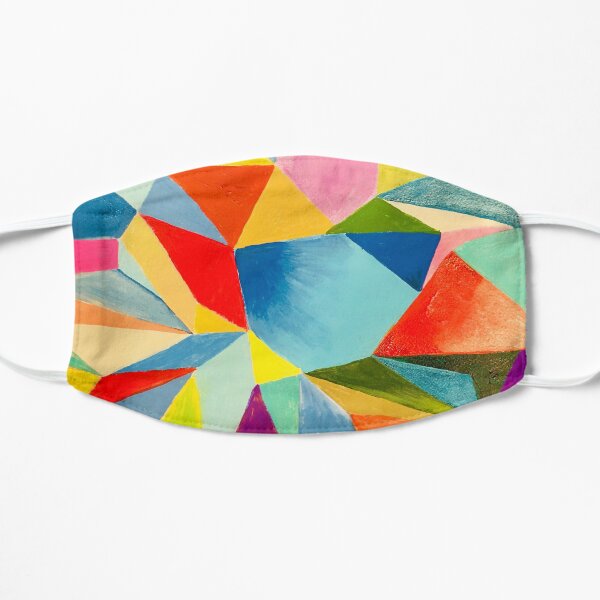 Mosaic wall art abstract Flat Mask