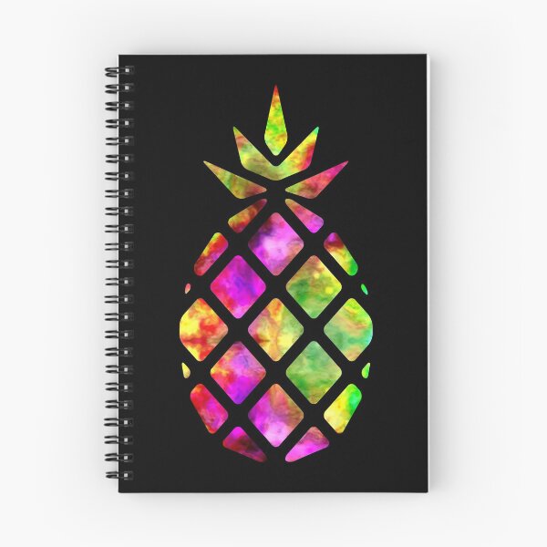 Item preview, Watercolor Geometric Tropical Colorful Pineapple - Black designed and sold by MysticMagpie.