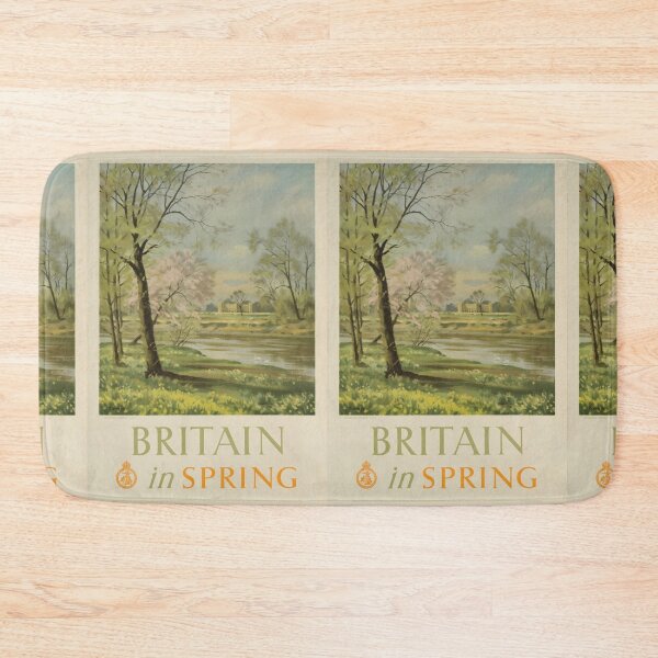Item preview, Britain in Spring vintage travel poster designed and sold by stickart-marek.