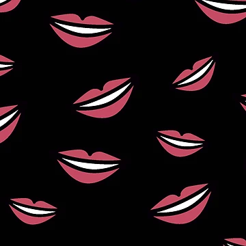 Artwork thumbnail, Lips Pattern by joabaj