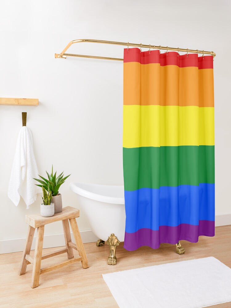 Lgbt Pride Flag Shower Curtain For Sale By Bohemianatlas Redbubble