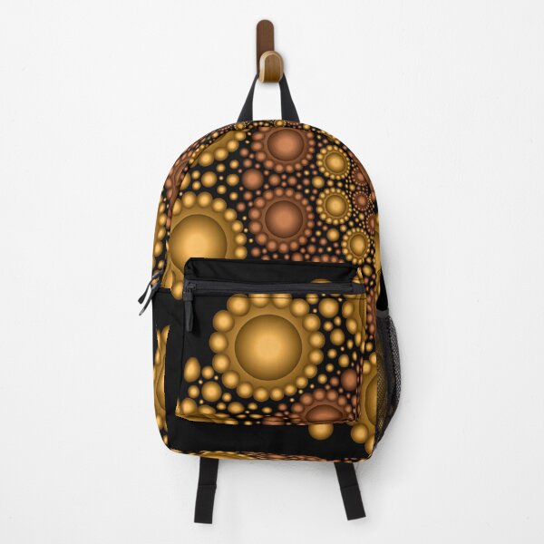 Item preview, Orange And Bronze Dots Mandala designed and sold by serenaking.