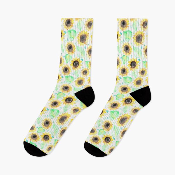 Item preview, Cheerful Watercolor Sunflowers designed and sold by Tangerine-Tane.