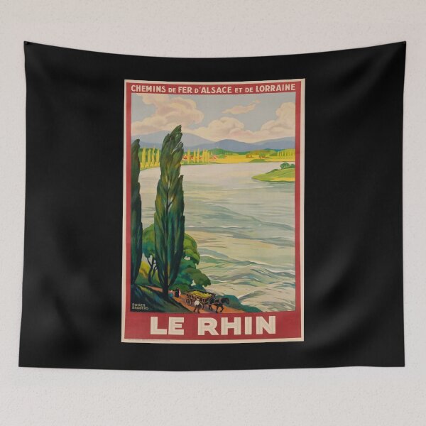 Item preview, ALSACE LORRAINE Le Rhin vintage travel poster designed and sold by stickart-marek.