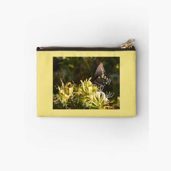 Item preview, A Pipe Vine Swallowtail Butterfly eats from Honeysuckle Nectar designed and sold by MomentofPercep.