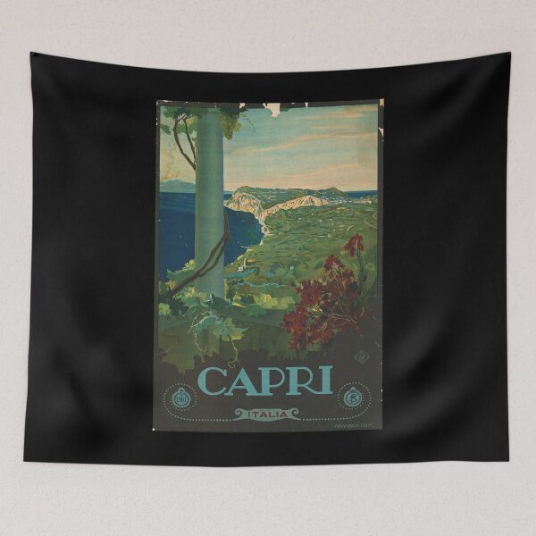 Item preview, ENIT Capri vintage travel poster designed and sold by stickart-marek.