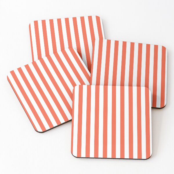 Item preview, Vermillion Orange Striped Basic Simple Design  designed and sold by Pixelsadots.