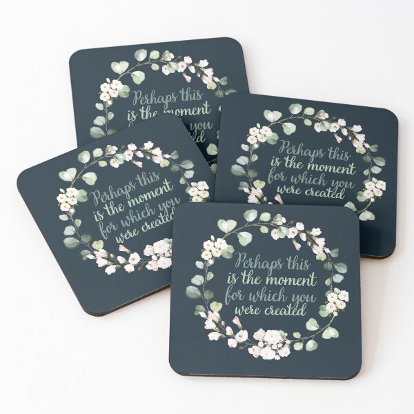 Item preview, Christian Wreath Design - Perhaps this is the Moment for Which you were Created Esther 4:14 designed and sold by palmsandprints2.