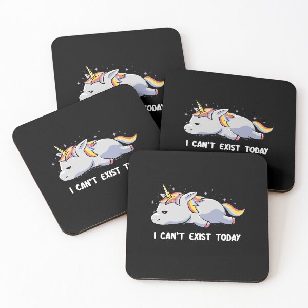Item preview, I Can't Exist Today Funny Unicorn designed and sold by EduEly.