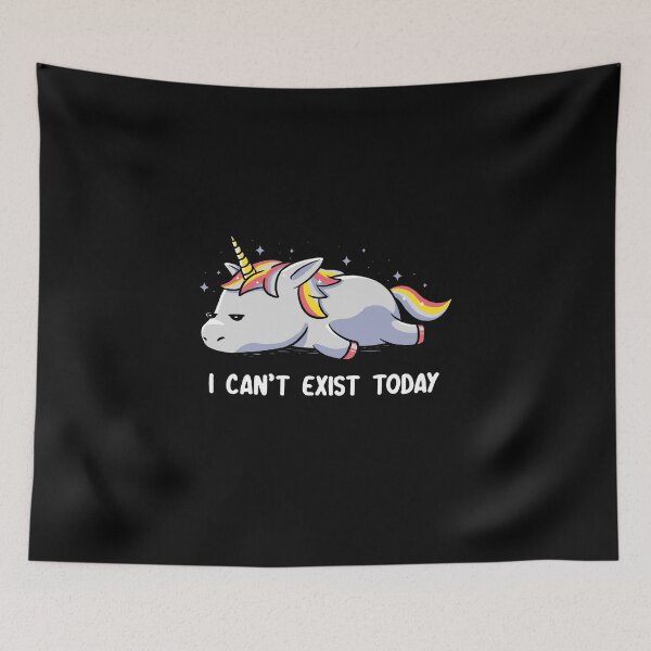 Item preview, I Can't Exist Today Funny Unicorn designed and sold by EduEly.