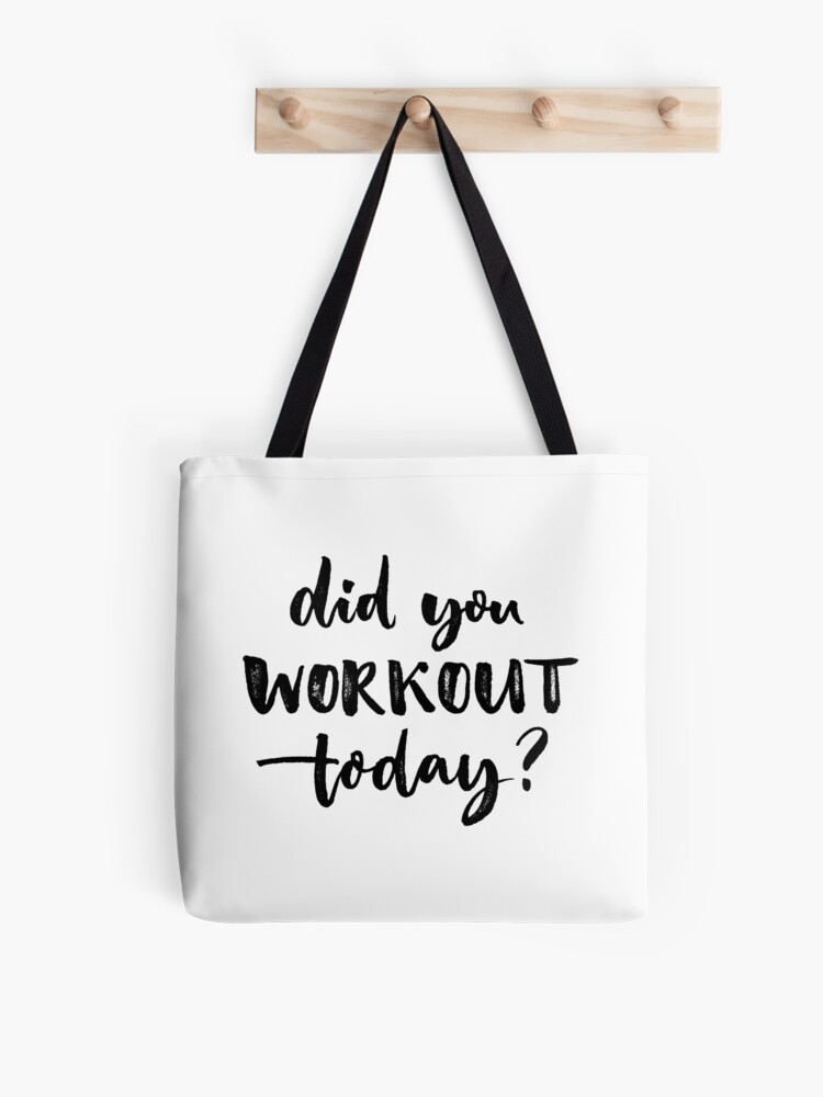 Gym Motivational Quotes Poster Tote Bag by Lab No 4 - The Quotography  Department - Fine Art America