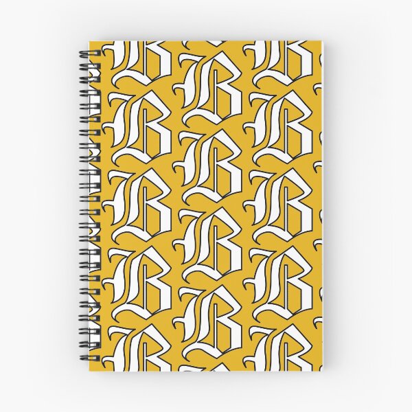 Item preview, Bubs B on gold, white fill designed and sold by BubShop on Redbubble | Tufts Bubs Merch.