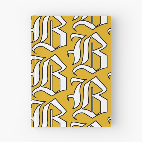 Item preview, Bubs B on gold, white fill designed and sold by BubShop on Redbubble | Tufts Bubs Merch.