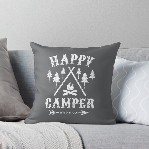 Item preview, Happy Camper distressed white designed and sold by posay.