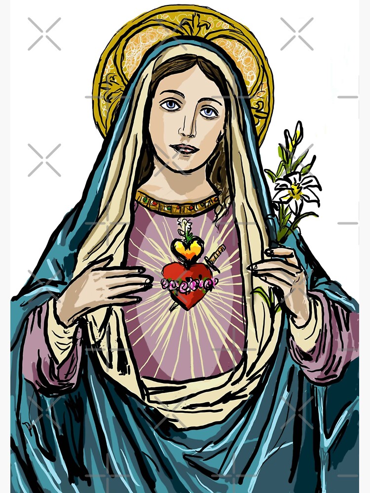 Mother Mary  Sticker for Sale by katherineliart