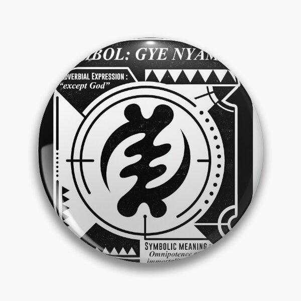 Item preview, Gye Nyame - Ghana Adinkra Symbols (Black) designed and sold by TheHouseof.
