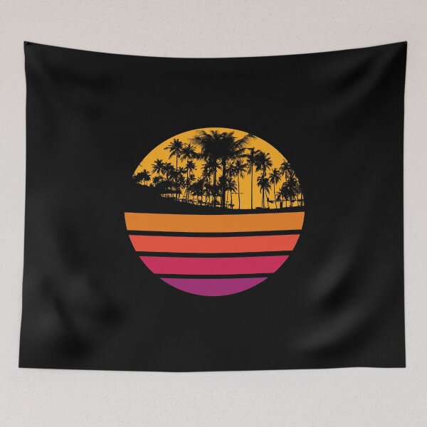 Item preview, Tropical Palms Retro Vintage  Sunset designed and sold by joseartgel.
