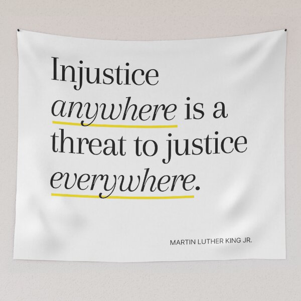 Item preview, Injustice anywhere is a threat to justice everywhere designed and sold by mydoodlesateme.
