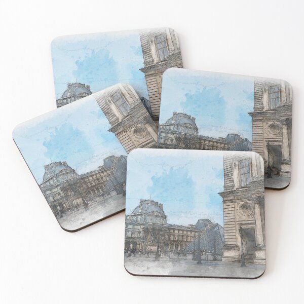 Item preview, Side-view of the Louvre, France designed and sold by emmsephemera.