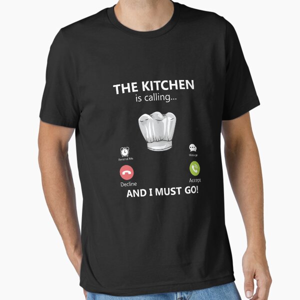 Item preview, The Kitchen Is Calling And I Must Go Cooking Food Lover Chef Gear designed and sold by DynamicDesign.