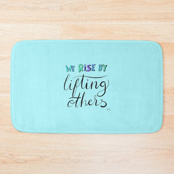 Item preview, We Rise By Lifting Others: positivity quote design designed and sold by Hannah's  Doodles.