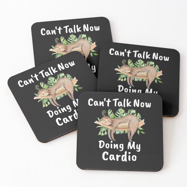 Item preview, Narcolepsy Sloth Can't Talk Now Doing My Cardio Narcoleptic Awareness designed and sold by KatesFunnyArt.