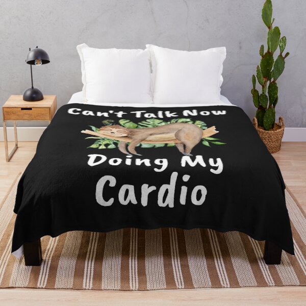 Item preview, Narcolepsy Sloth Can't Talk Now Doing My Cardio Narcoleptic Awareness designed and sold by KatesFunnyArt.