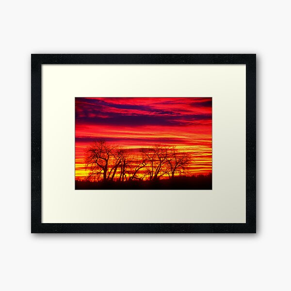 Fire In The Soul Sunrise Framed Art Print