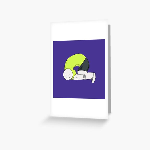 Queasy On the Floor Greeting Card