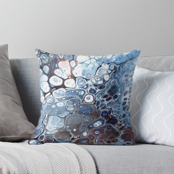 Item preview, "Seawater" Fluid Art Painting designed and sold by peonypours.