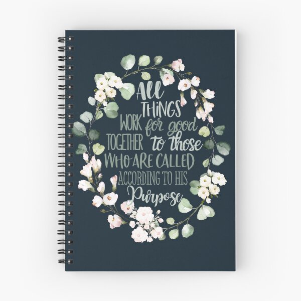 Item preview, Christian Wreath Design - All Things Work Together for Good Romans 8:28 designed and sold by palmsandprints2.