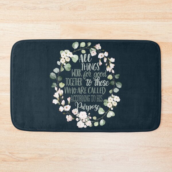 Item preview, Christian Wreath Design - All Things Work Together for Good Romans 8:28 designed and sold by palmsandprints2.