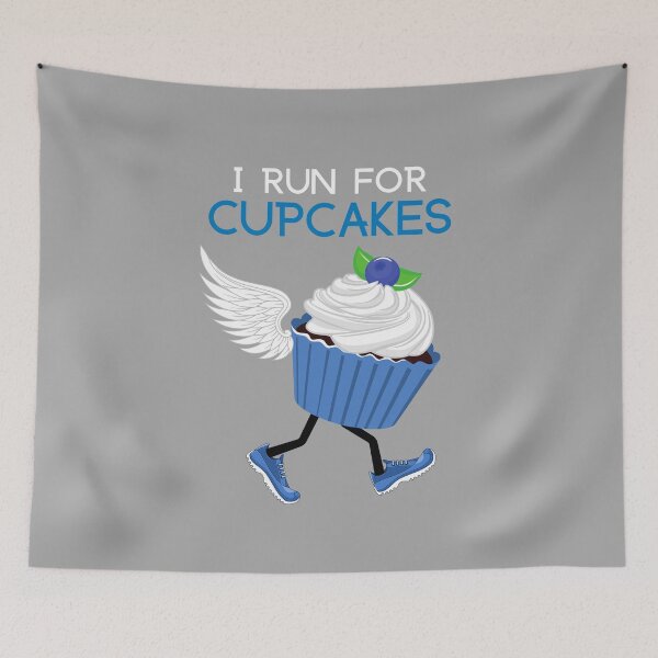 Item preview, Azul I Run For Cupcakes Design designed and sold by designlab21.