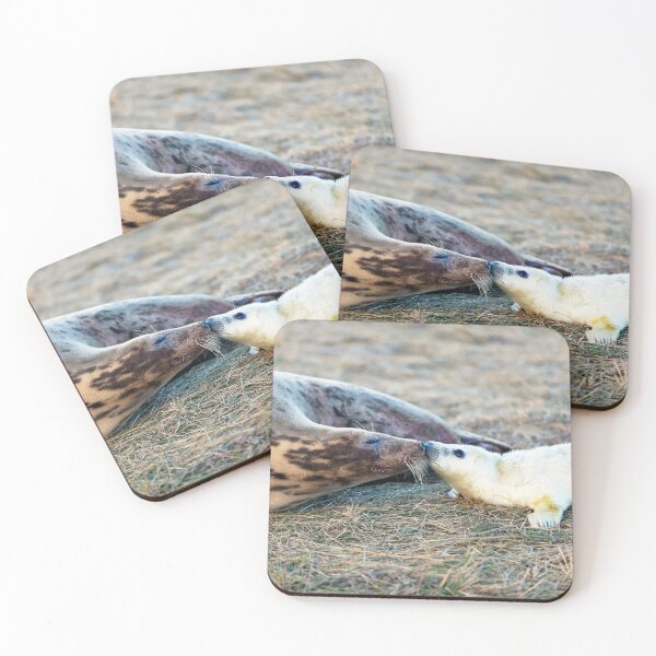 Item preview, Donna Nook Grey Seal Colony Kiss designed and sold by Paul Thompson Photography.