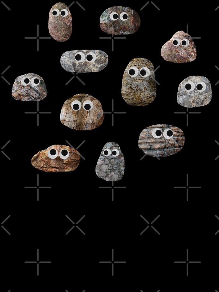 Rocks with Googly Eyes Sticker for Sale by Amy Hadden