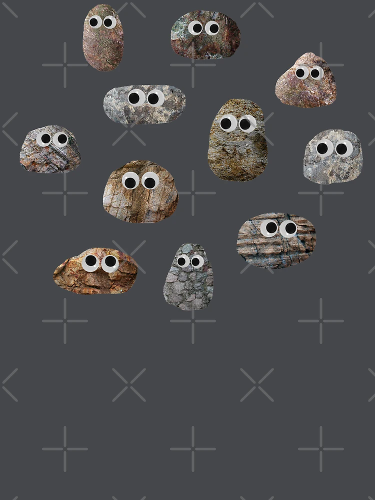 Rocks with Googly Eyes Sticker for Sale by Amy Hadden