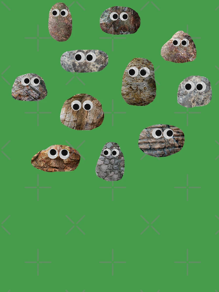 Rocks with Googly Eyes Sticker for Sale by Amy Hadden