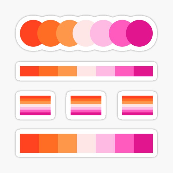Item preview, Lesbian Pride Sticker Pack designed and sold by sophiesversion.