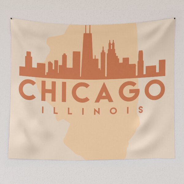 Item preview,  Illinois make up this amazing art piece. A great gift for anybody that has love for this city. designed and sold by deificusArt.