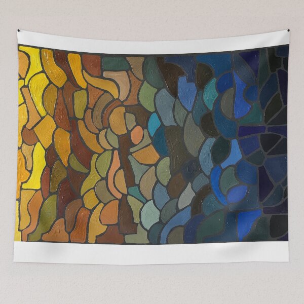 Item preview, Stained Glass I, Blue to Yellow designed and sold by LuciaRyan.