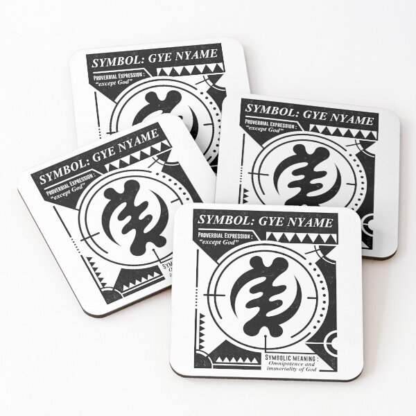 Item preview, Gye Nyame | Ghana Adinkra | Symbols | (White) designed and sold by TheHouseof.