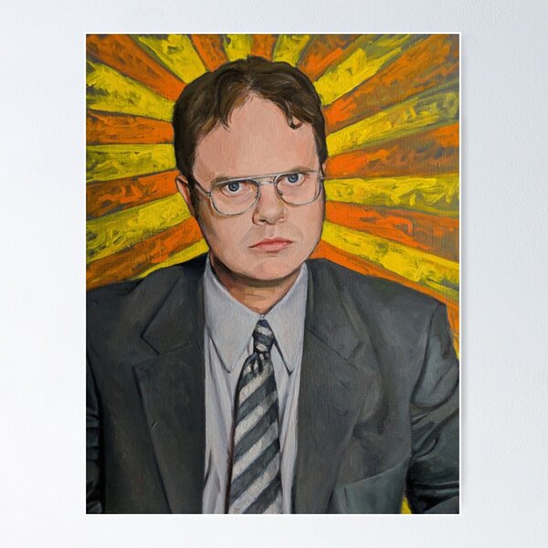 Aperçu de l'œuvre Retro Dwight créée et vendue par Flakey-.